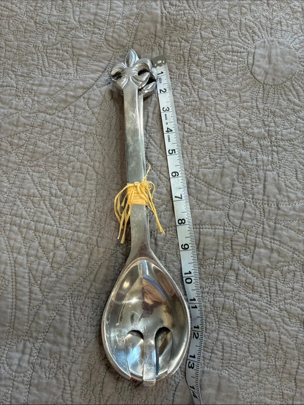 New! Pewter Salad Serving utensils Set